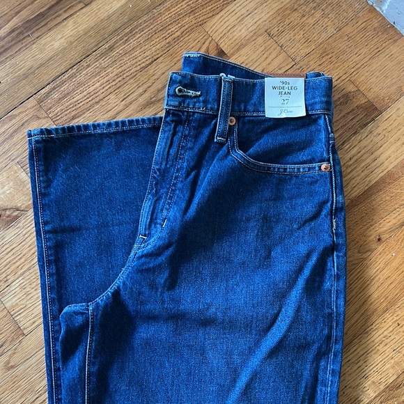 J.Crew High-rise '90s wide-leg jean in Antique Blue wash - Picture 5 of 8